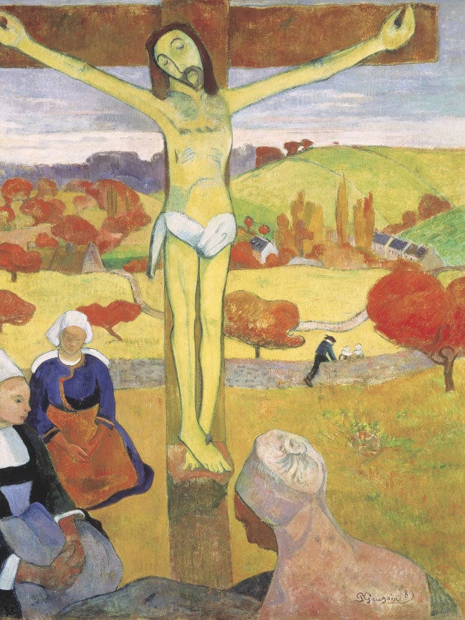 The Yellow Christ By Eugene Henri Paul Gauguin Fine Art Print