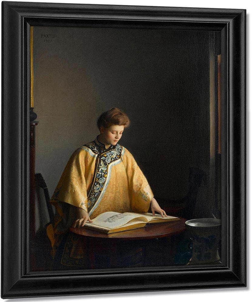 The Yellow Jacket By William Mcgregor Paxton Fine Art Print