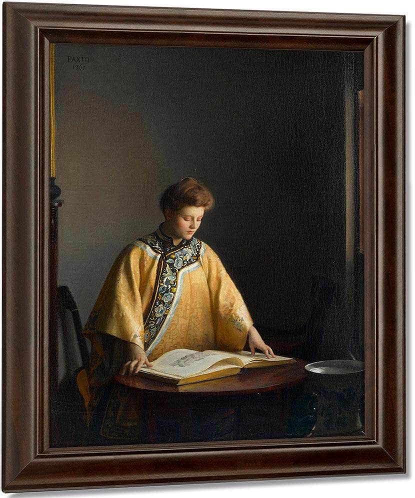 The Yellow Jacket By William Mcgregor Paxton Fine Art Print