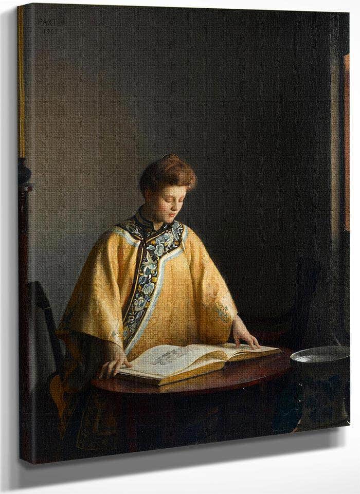 The Yellow Jacket By William Mcgregor Paxton Fine Art Print