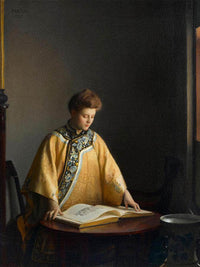 The Yellow Jacket By William Mcgregor Paxton Fine Art Print