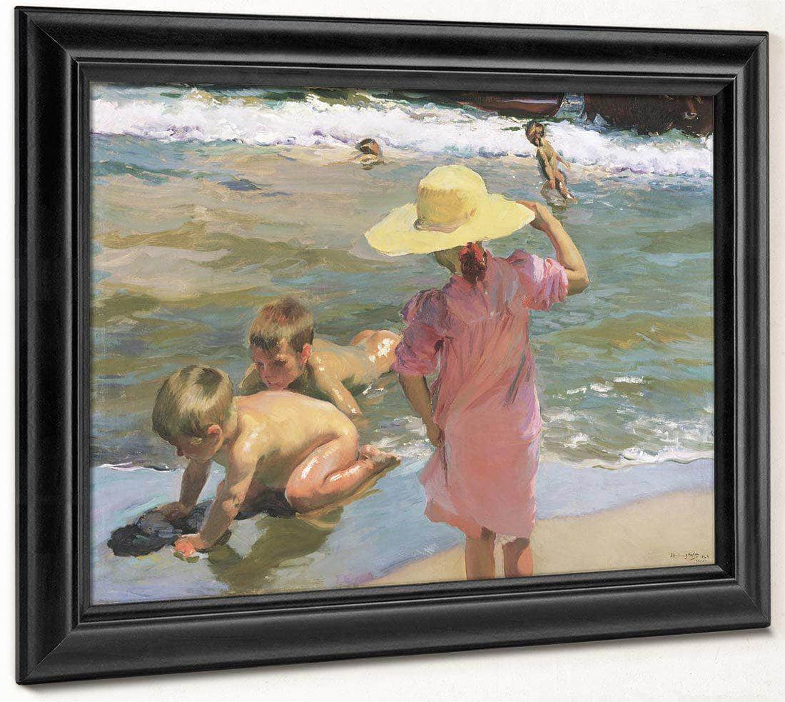 The Young Amphibians By Joaquin Sorolla Y Bastida Fine Art Print
