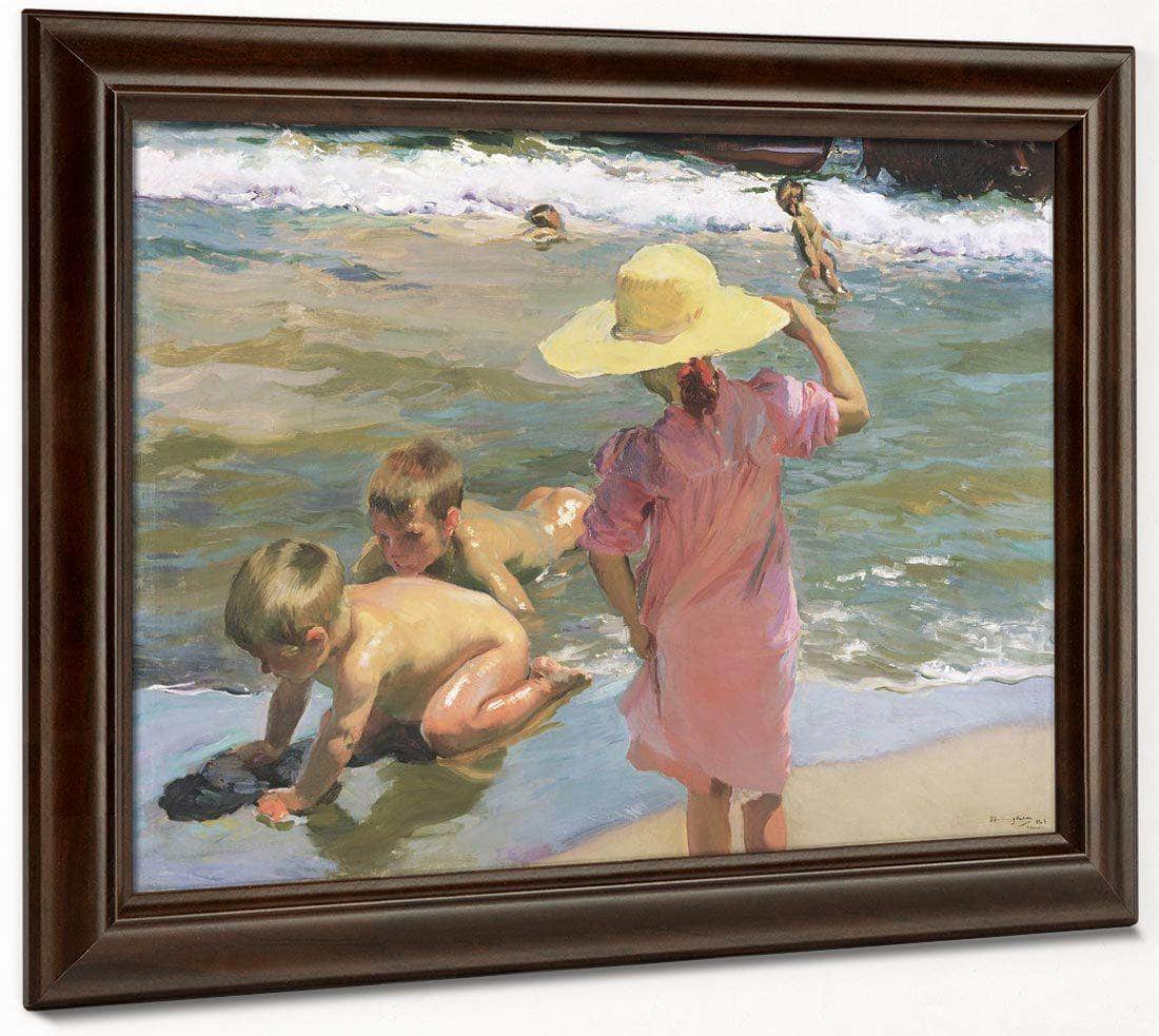 The Young Amphibians By Joaquin Sorolla Y Bastida Fine Art Print