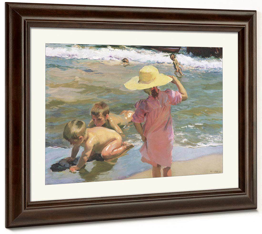 The Young Amphibians By Joaquin Sorolla Y Bastida Fine Art Print