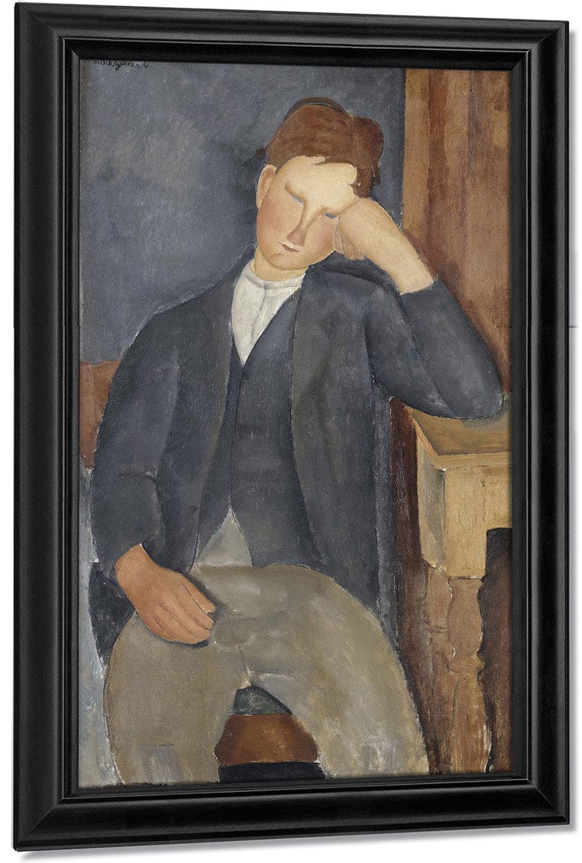 The Young Apprentice By Amedeo Modigliani Fine Art Print