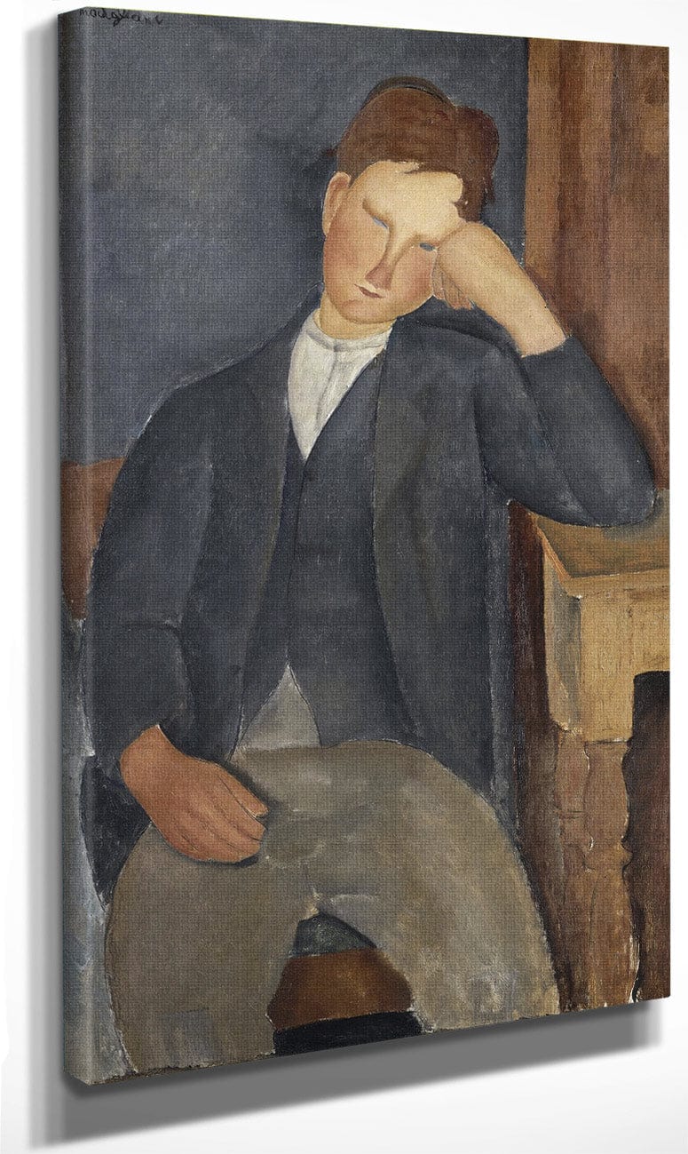 The Young Apprentice By Amedeo Modigliani Fine Art Print
