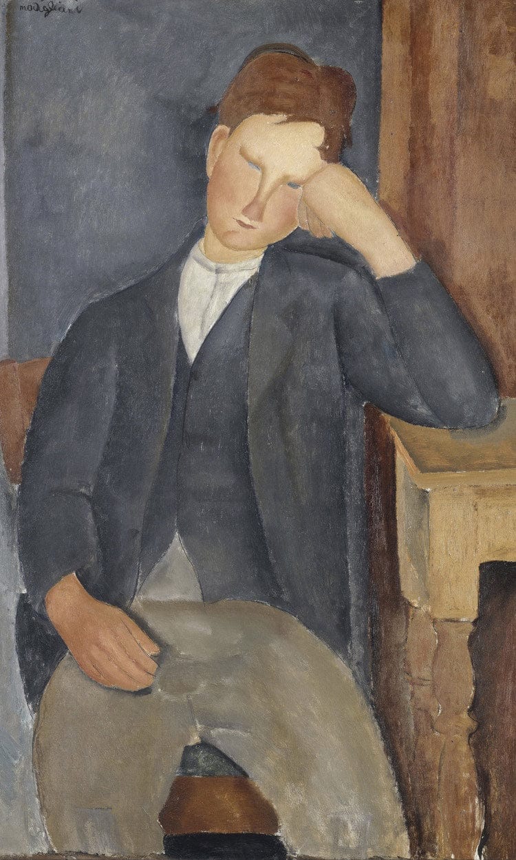 The Young Apprentice By Amedeo Modigliani Fine Art Print