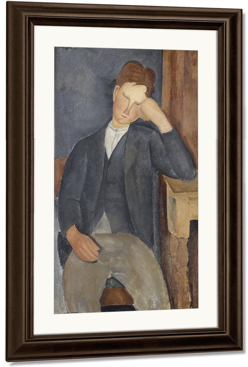 The Young Apprentice By Amedeo Modigliani Fine Art Print