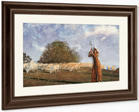 The Young Shepherdess By Winslow Homer Fine Art Print