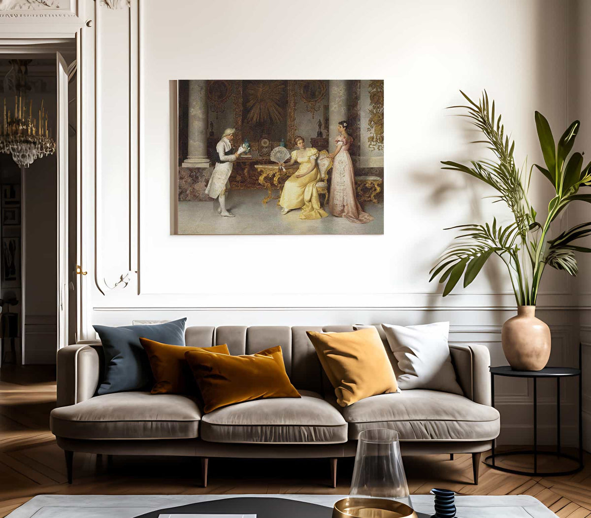 The Young Suitor By Francesco Beda Fine Art Print