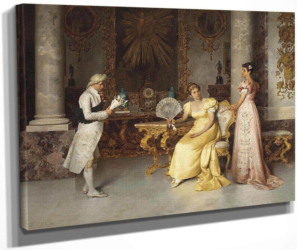 The Young Suitor By Francesco Beda Fine Art Print