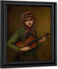 The Young Violinist By Francis Martin Kavel Fine Art Print