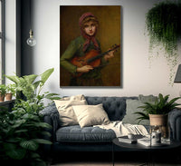 The Young Violinist By Francis Martin Kavel Fine Art Print