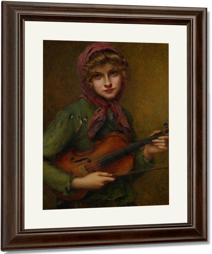 The Young Violinist By Francis Martin Kavel Fine Art Print