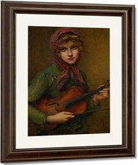 The Young Violinist By Francis Martin Kavel Fine Art Print