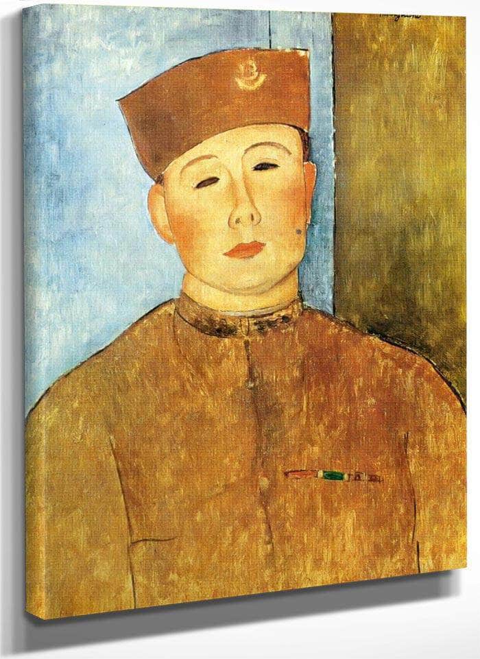 The Zouave 1918 By Amedeo Modigliani Fine Art Print