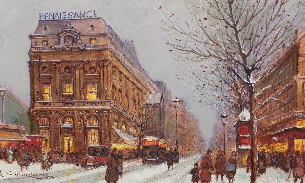 Theâtre De La Renaissance By Eugene Galien Laloue Fine Art Print