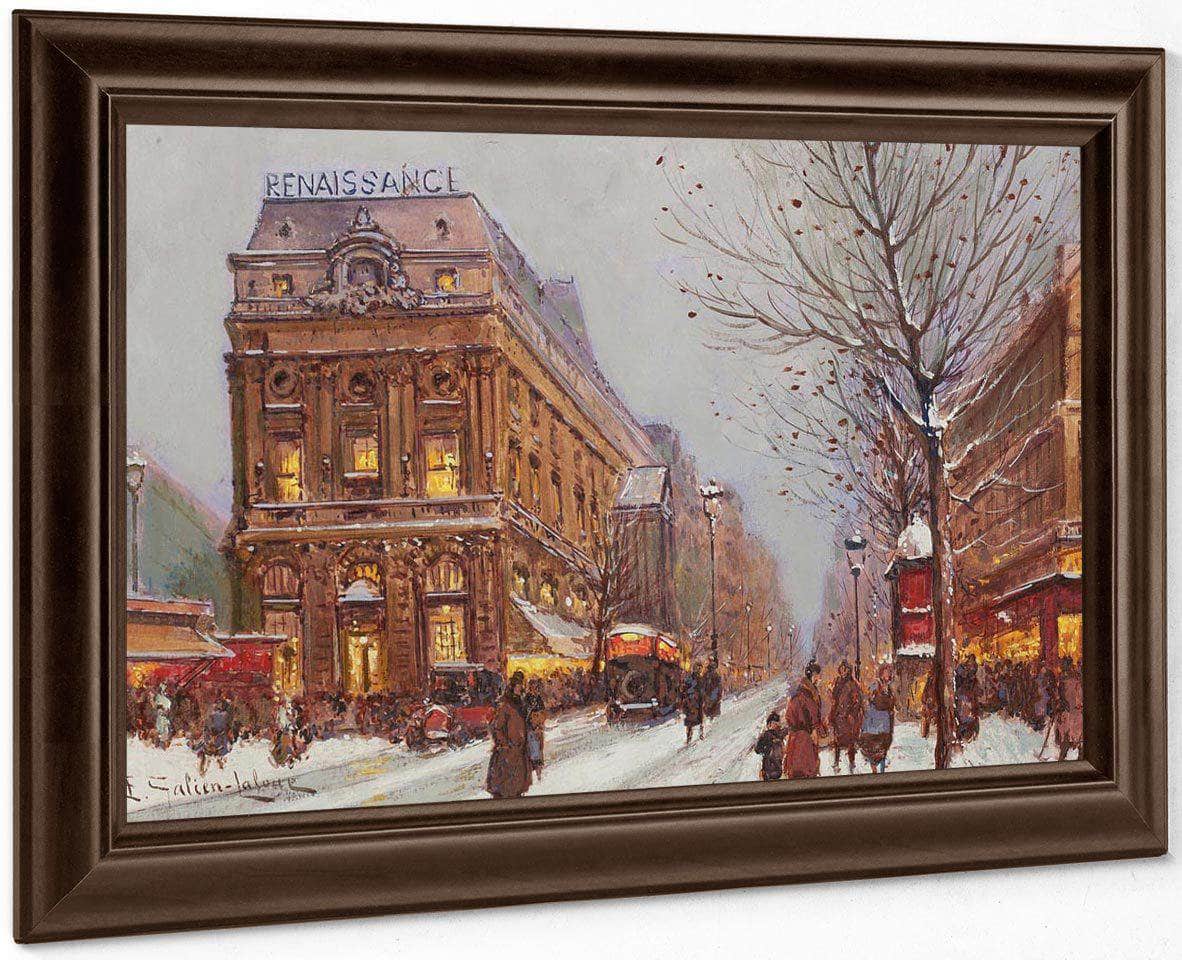 Theâtre De La Renaissance By Eugene Galien Laloue Fine Art Print