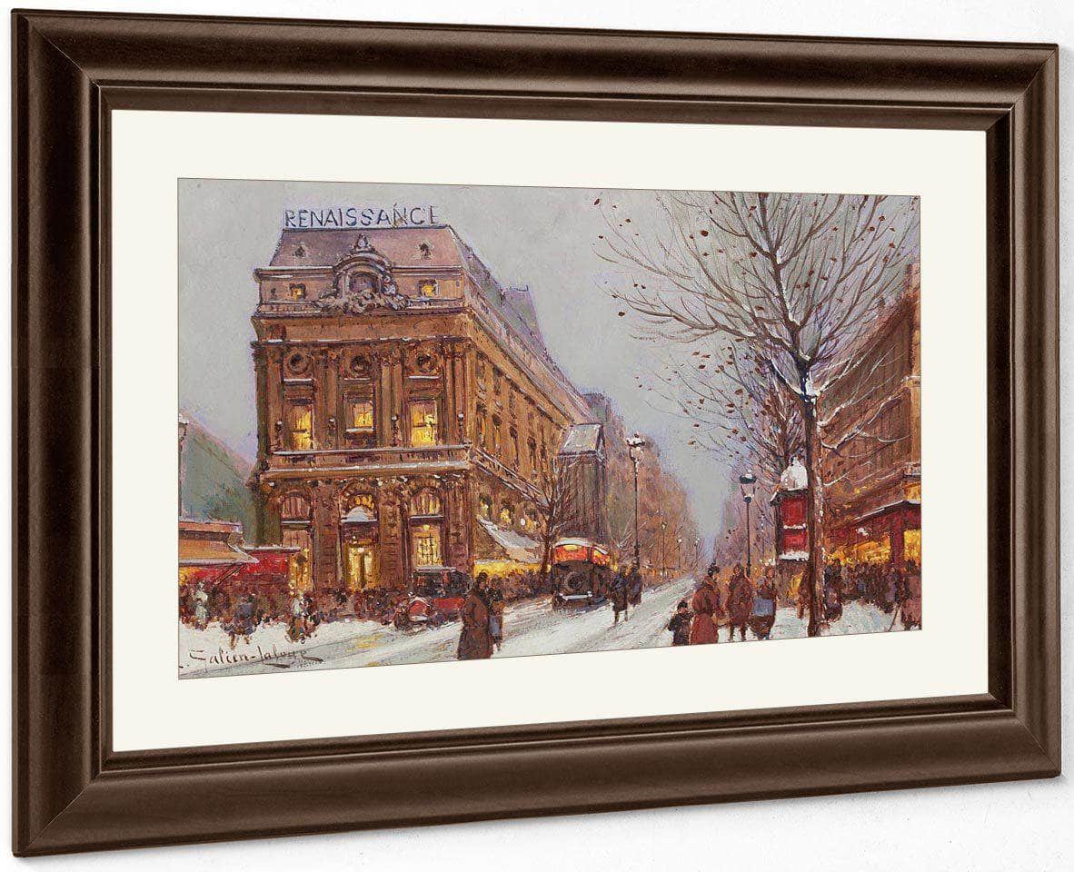 Theâtre De La Renaissance By Eugene Galien Laloue Fine Art Print