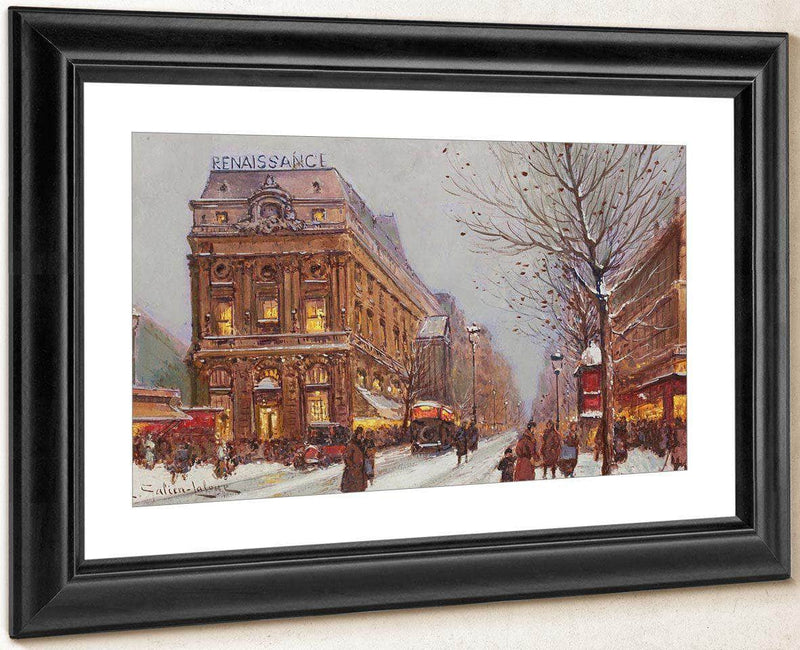 Theâtre De La Renaissance By Eugene Galien Laloue Fine Art Print