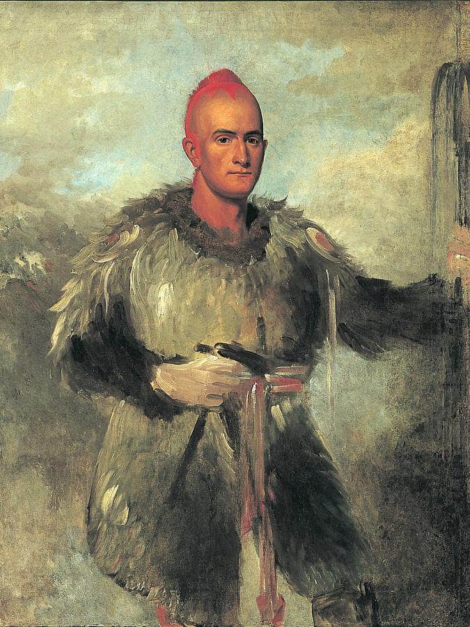 Theodore Burr Catlin, In Indian Costume By George Catlin Fine Art Print