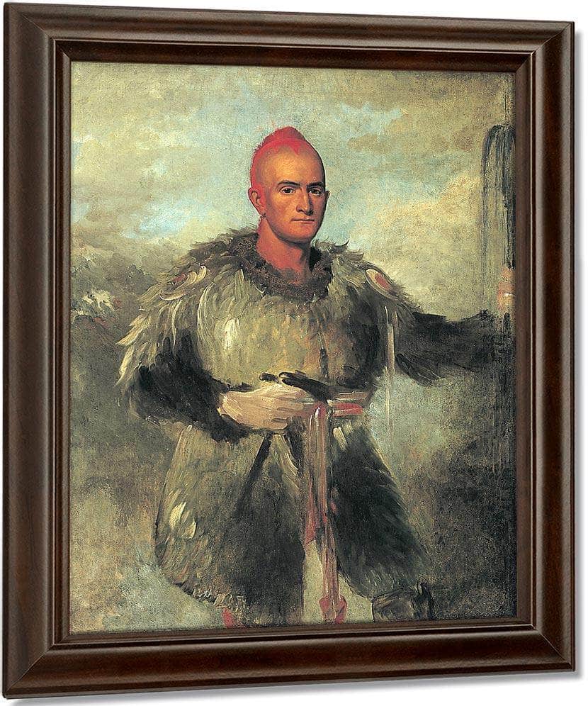 Theodore Burr Catlin, In Indian Costume By George Catlin Fine Art Print