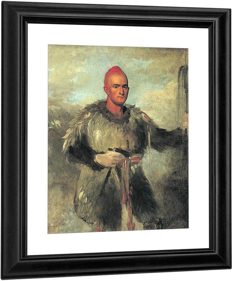 Theodore Burr Catlin, In Indian Costume By George Catlin Fine Art Print