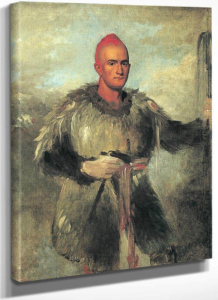 Theodore Burr Catlin, In Indian Costume By George Catlin Fine Art Print