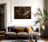 Theodore Meets In The Wood The Spectre Of His Ancestor Guido Cavalcanti By Henry Fuseli Fine Art Print