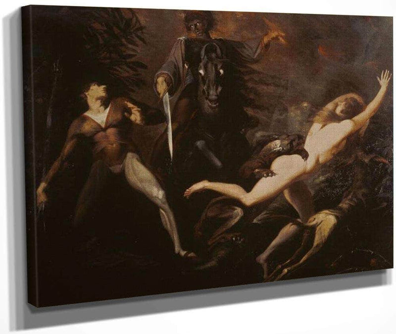 Theodore Meets In The Wood The Spectre Of His Ancestor Guido Cavalcanti By Henry Fuseli Fine Art Print