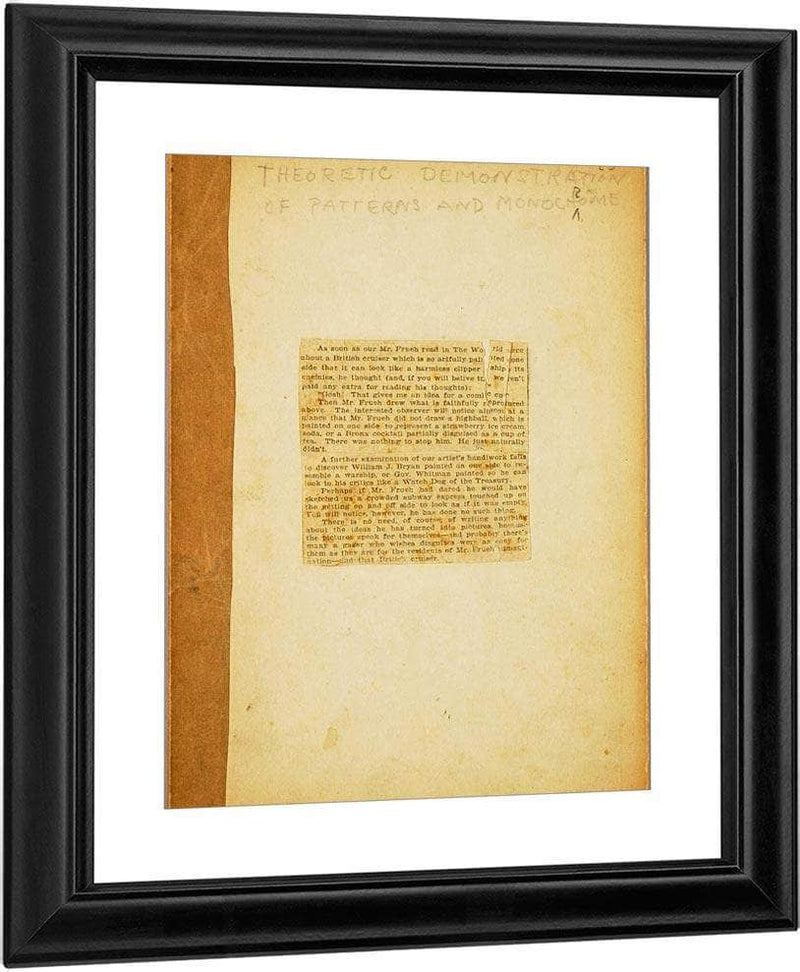 Theoretic Demonstration, Study Folder For Book Concealing Coloration In The Animal Kingdom By Abbott Handerson Thayer Fine Art Print