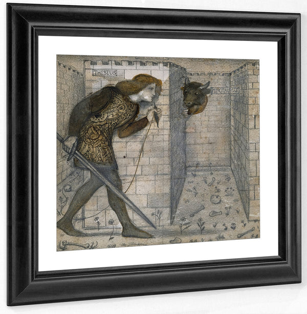 Theseus And The Minotaur 1861 By Edward Burne Jones Fine Art Print