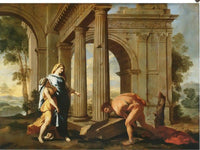 Theseus Finding His Fathers Sword By Nicholas Poussin Fine Art Print