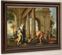 Theseus Finding His Fathers Sword By Nicholas Poussin Fine Art Print