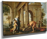 Theseus Finding His Fathers Sword By Nicholas Poussin Fine Art Print