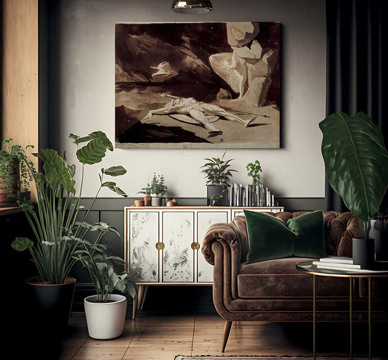 Thetis Mourning The Death Of Achilles By Henry Fuseli Fine Art Print