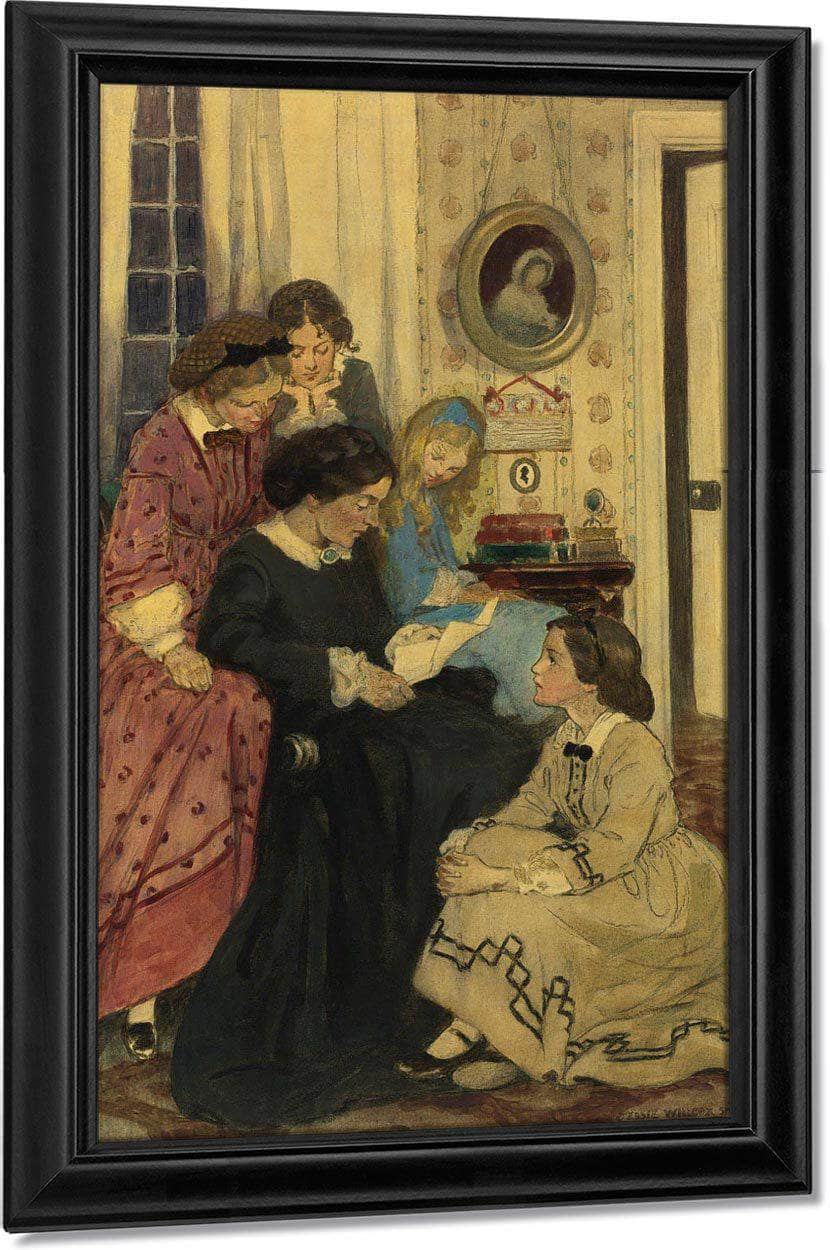 They All Drew To The Fire By Jessie Willcox Smith Fine Art Print
