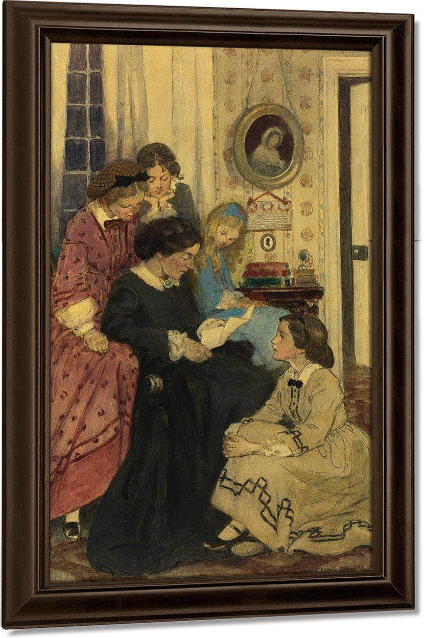 They All Drew To The Fire By Jessie Willcox Smith Fine Art Print