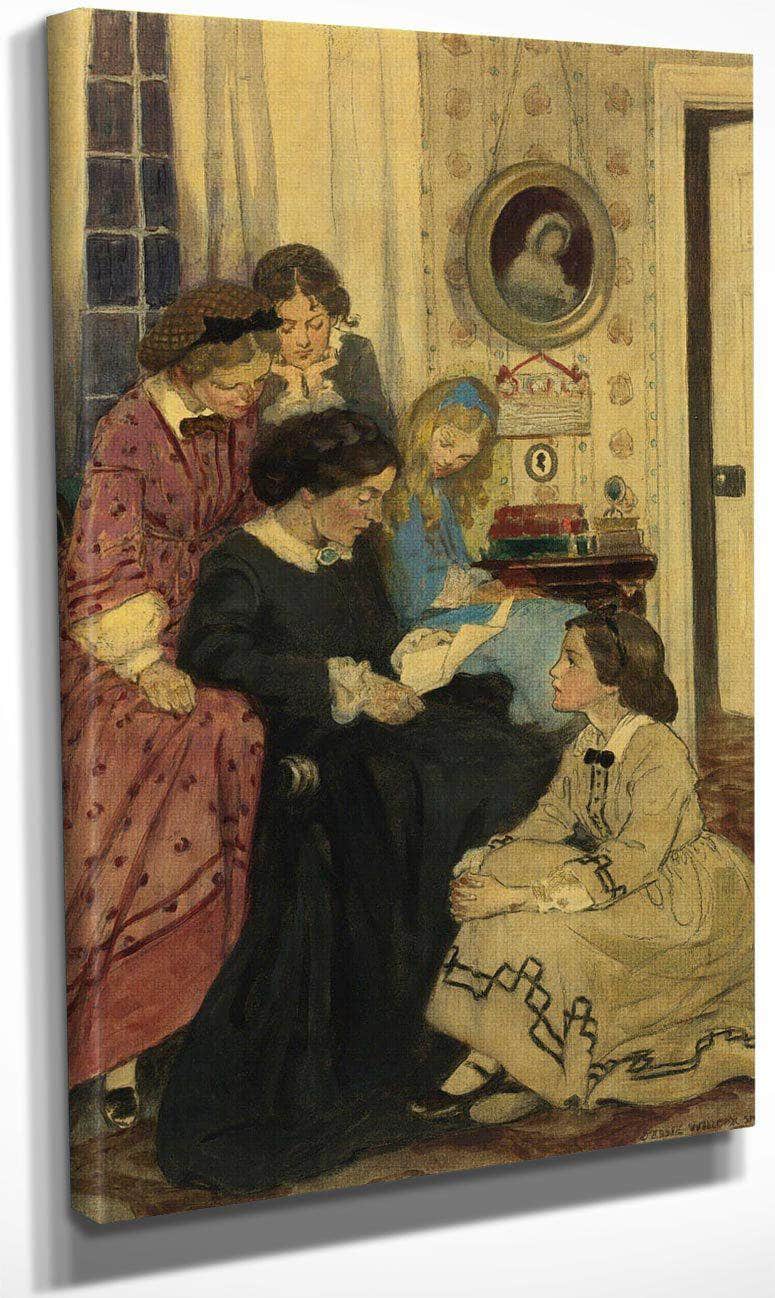 They All Drew To The Fire By Jessie Willcox Smith Fine Art Print
