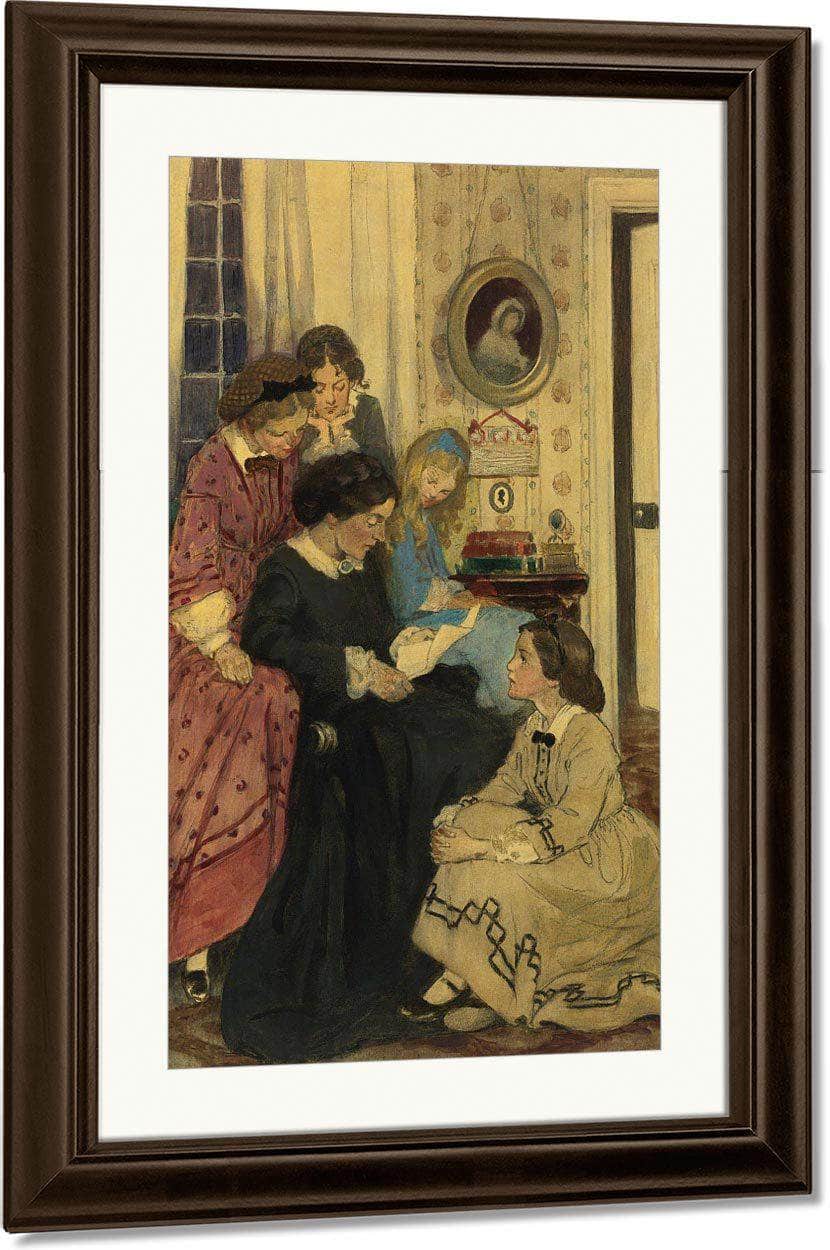 They All Drew To The Fire By Jessie Willcox Smith Fine Art Print