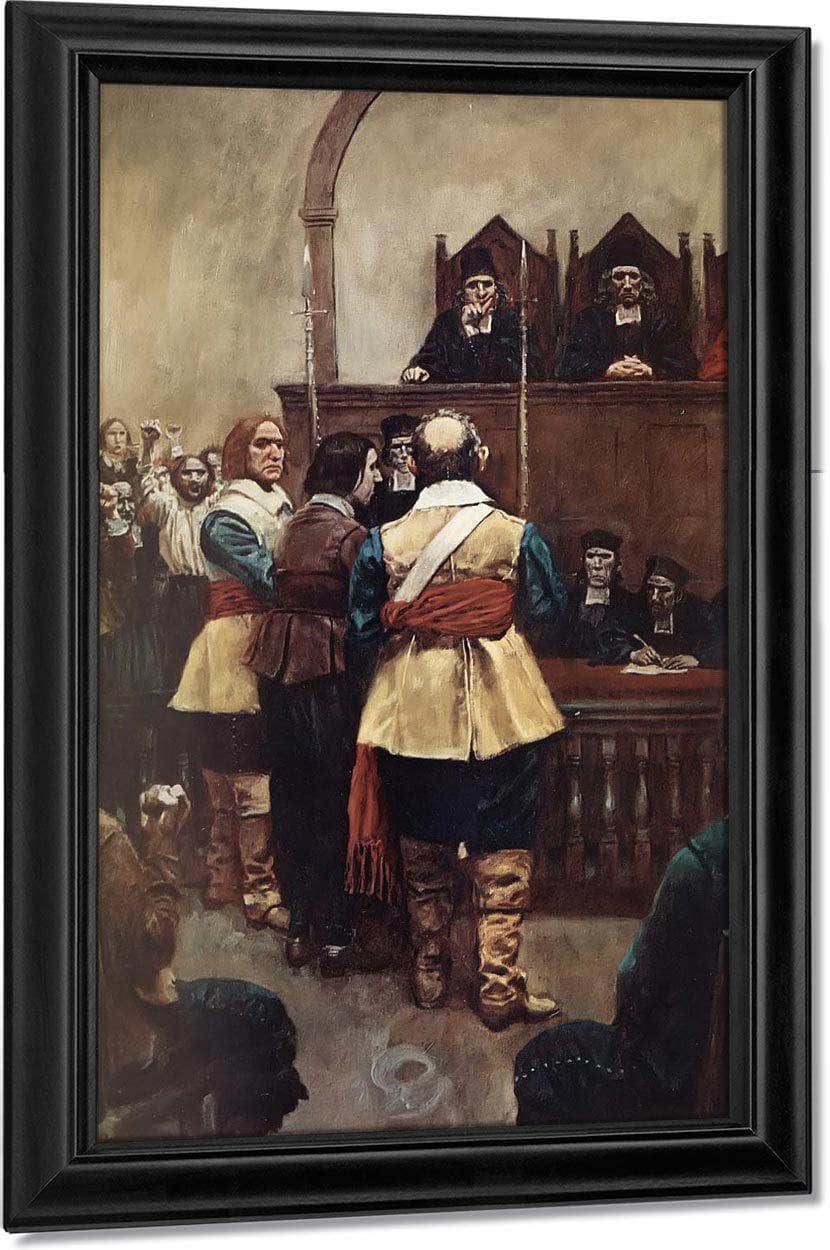 They Questioned Him With Malevolent Persistance By Howard Pyle Fine Art Print