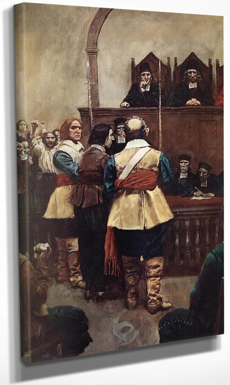 They Questioned Him With Malevolent Persistance By Howard Pyle Fine Art Print