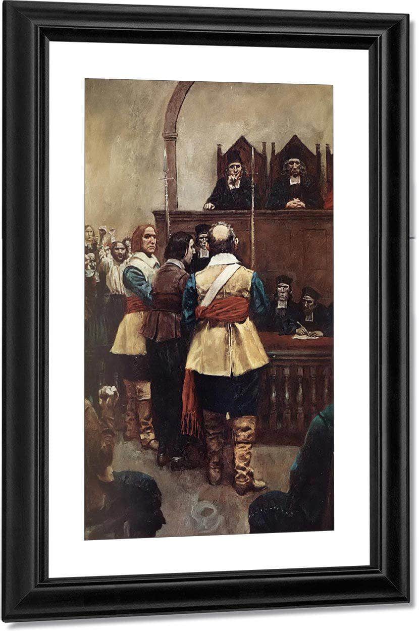 They Questioned Him With Malevolent Persistance By Howard Pyle Fine Art Print