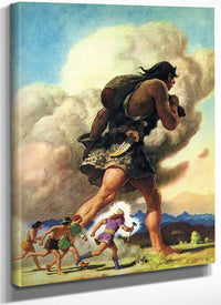 Thors Journey By NC Wyeth Fine Art Print