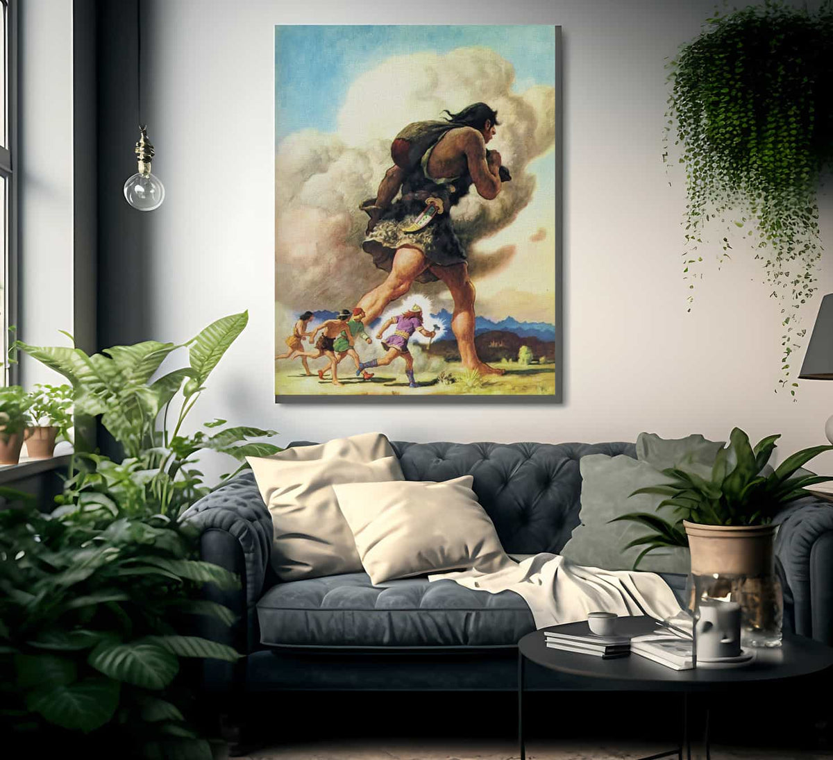 Thors Journey By NC Wyeth Fine Art Print