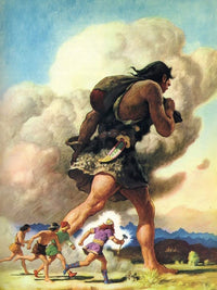 Thors Journey By NC Wyeth Fine Art Print