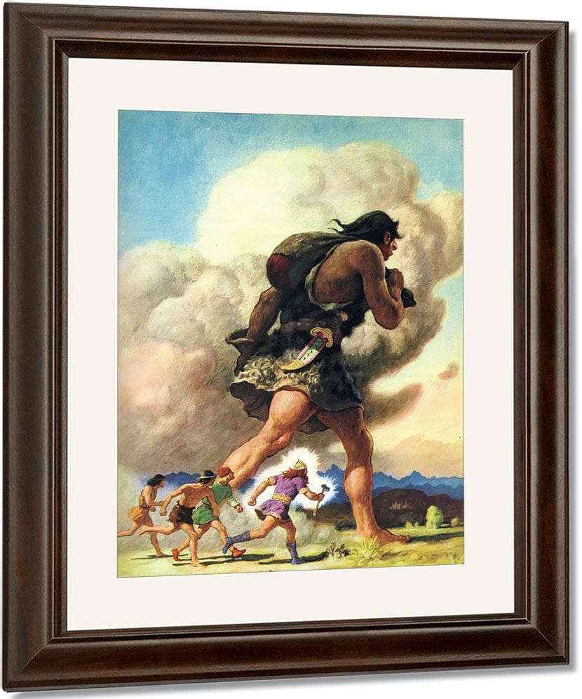 Thors Journey By NC Wyeth Fine Art Print