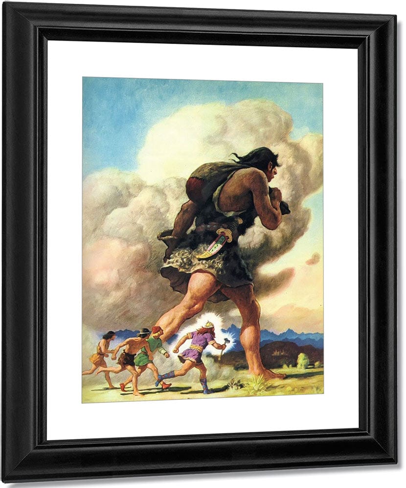 Thors Journey By NC Wyeth Fine Art Print