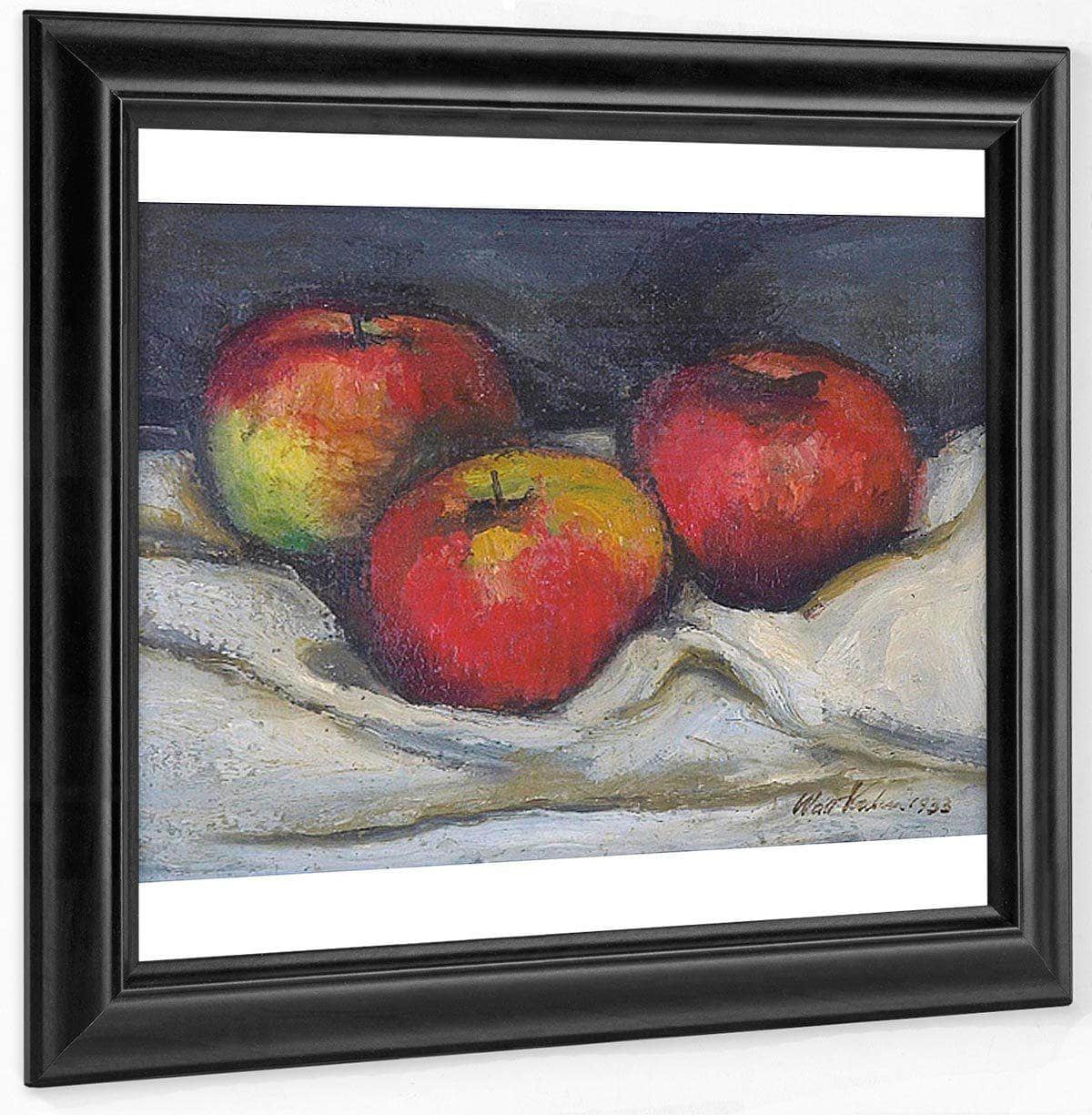 Three Apples By Walt Kuhn Fine Art Print