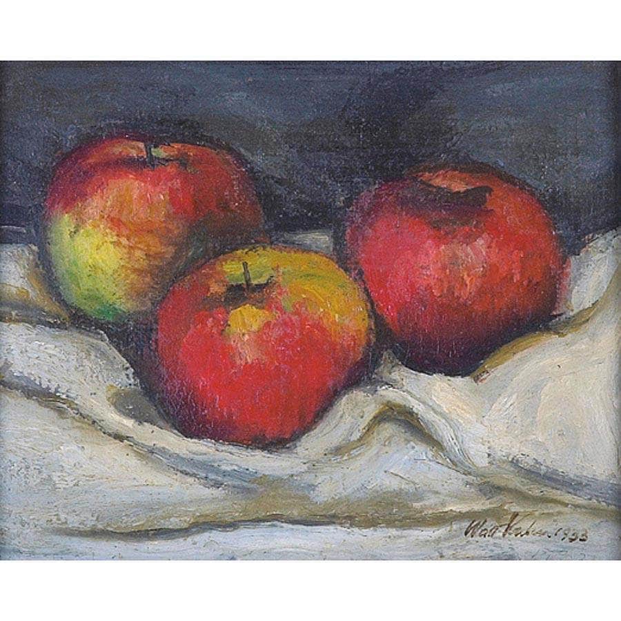 Three Apples By Walt Kuhn Fine Art Print
